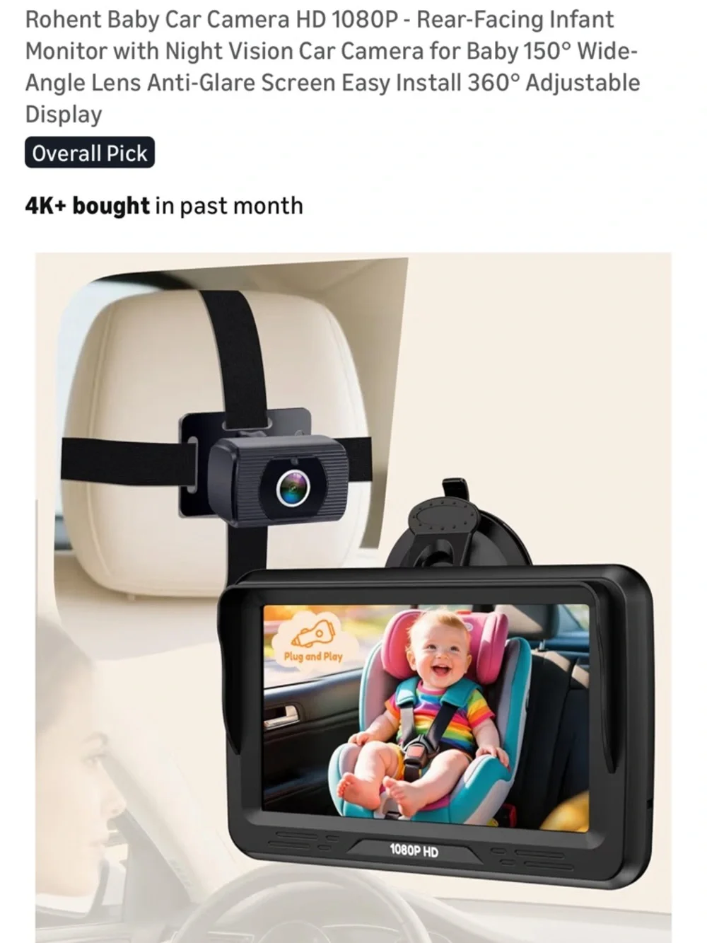 Baby Camera Monitor Kit - Blue and Gray